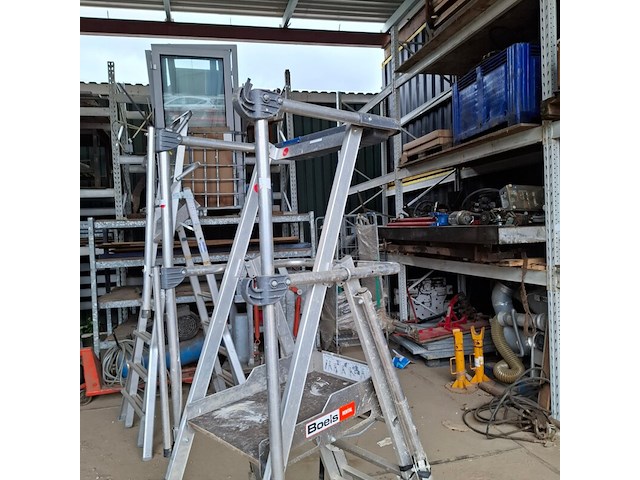 4x werktrap met bordes o.a. tubesca - afbeelding 11 van  13