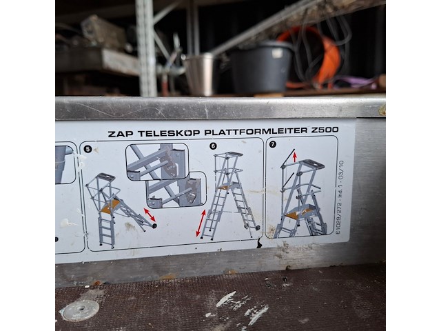 4x werktrap met bordes o.a. tubesca - afbeelding 13 van  13