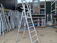 4x werktrap met bordes - afbeelding 1 van  7