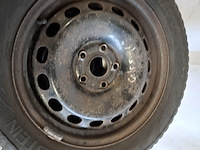 4x winterband met metalen velgen komen van een vw golf 5, vredestein, snowtrac 3 - afbeelding 6 van  16