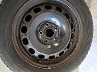 4x winterband met metalen velgen komen van een vw golf 5, vredestein, snowtrac 3 - afbeelding 7 van  16