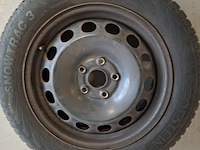 4x winterband met metalen velgen komen van een vw golf 5, vredestein, snowtrac 3 - afbeelding 8 van  16