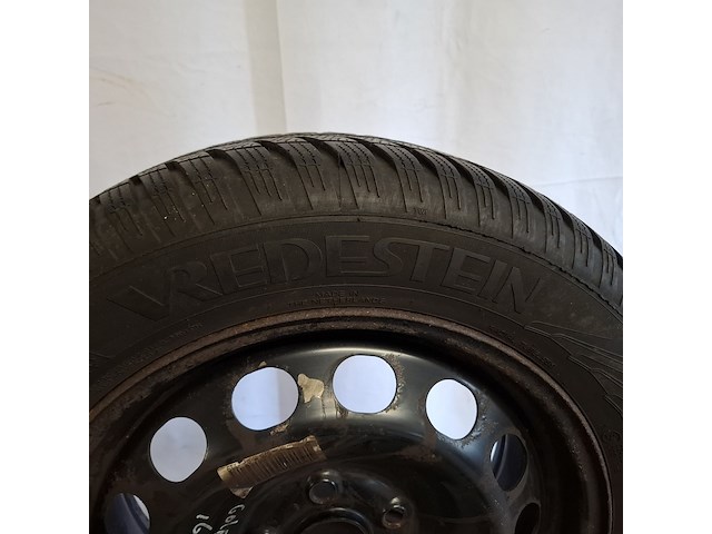 4x winterband met metalen velgen komen van een vw golf 5, vredestein, snowtrac 3 - afbeelding 11 van  16