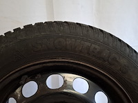 4x winterband met metalen velgen komen van een vw golf 5, vredestein, snowtrac 3 - afbeelding 12 van  16