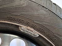 4x winterband met metalen velgen komen van een vw golf 5, vredestein, snowtrac 3 - afbeelding 13 van  16