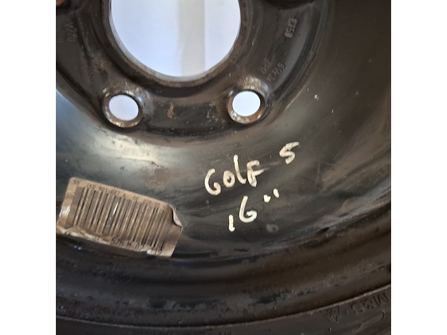 4x winterband met metalen velgen komen van een vw golf 5, vredestein, snowtrac 3 - afbeelding 15 van  16
