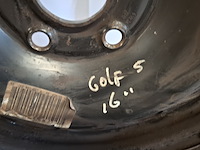 4x winterband met metalen velgen komen van een vw golf 5, vredestein, snowtrac 3 - afbeelding 15 van  16