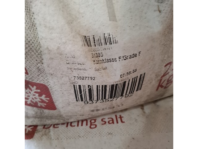 4x zak a 25 kilo strooizout - afbeelding 2 van  4