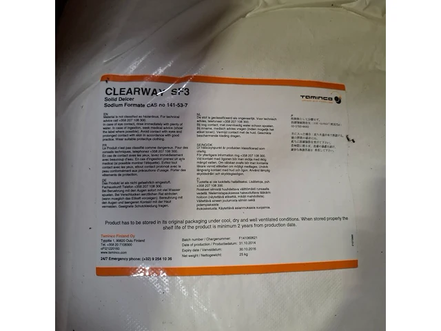 4x zak a 25kg strooizout, taminco, clearway sf3 - afbeelding 3 van  5