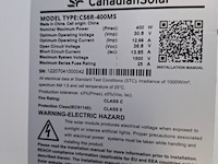 4x zonnepaneel met frame canadiansolar, cs6r-400ms - afbeelding 8 van  9
