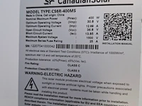 4x zonnepaneel met frame, canadiansolar, cs6r-400ms - afbeelding 8 van  9