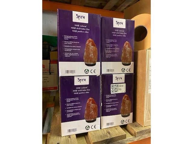 4x zoutlampen himalayazout 100% natuurlijk, 3-5 kg - afbeelding 1 van  5