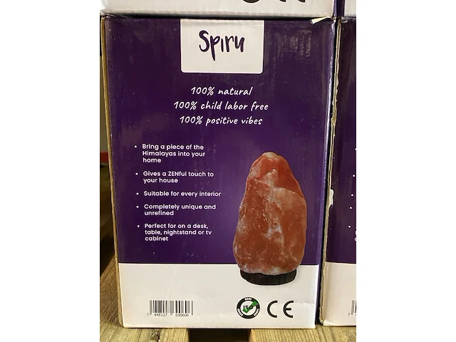 4x zoutlampen himalayazout 100% natuurlijk, 3-5 kg - afbeelding 2 van  5