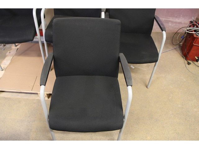 4x zwarte vergaderstoel - afbeelding 4 van  7