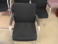 4x zwarte vergaderstoel - afbeelding 4 van  7