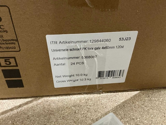 4x60mm universele schroef (144x) - afbeelding 3 van  3