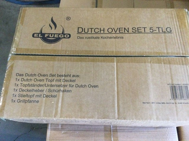 5- delige ovenset el fuego, ay04661, zwart - afbeelding 3 van  4