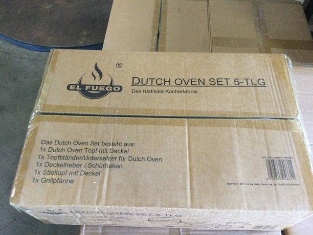 5- delige ovenset el fuego, ay04661, zwart - afbeelding 3 van  4