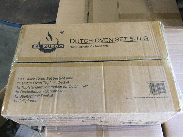 5- delige ovenset el fuego, ay04661, zwart - afbeelding 2 van  4