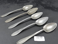 5 antieke lepels - afbeelding 1 van  5