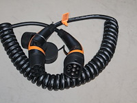 5 autolaadkabels / koppelkabels spiraal type 2. 6m 3x6 mm2. - afbeelding 1 van  3