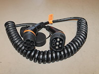 5 autolaadkabels / koppelkabels spiraal type 2. 6m 3x6 mm2. - afbeelding 3 van  3