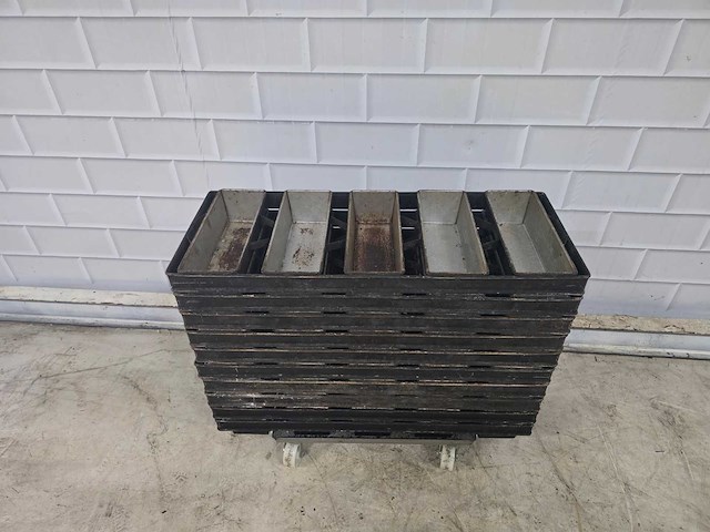 5 delige broodkoppel op trolly (10x) - afbeelding 1 van  4