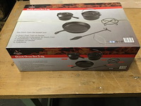 5-delige dutch oven set el fuego, ay4661, zwart - afbeelding 2 van  4