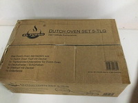 5-delige dutch ovenset, el fuego, ay4661, zwart - afbeelding 3 van  3