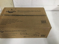 5-delige gietijzeren dutch oven set, el fuego, zwart - afbeelding 3 van  5
