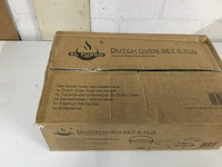 5-delige gietijzeren dutch oven set, el fuego, zwart - afbeelding 4 van  4