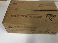 5-delige gietijzeren dutch oven set, el fuego, zwart - afbeelding 3 van  5