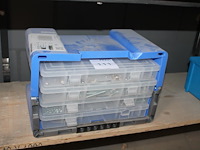 5-delige organiser met bevestigingsmaterialen. - afbeelding 1 van  4