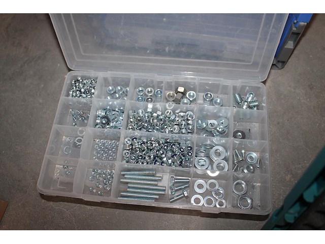 5-delige organiser met bevestigingsmaterialen. - afbeelding 2 van  4