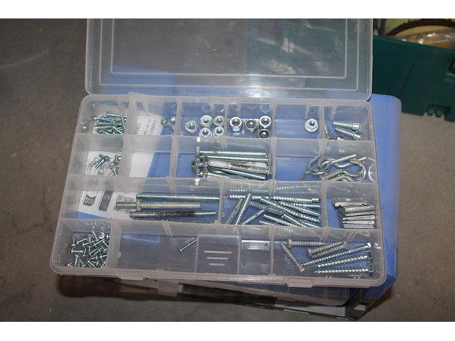 5-delige organiser met bevestigingsmaterialen. - afbeelding 3 van  4