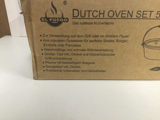 5-delige ovenset el fuego, ay4661, zwart - afbeelding 2 van  3