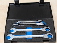 5-delige ringratel- / steeksleutelset, gedore, 7 r-005 - afbeelding 1 van  9