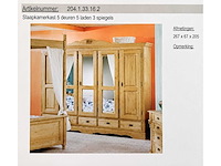 5-delige slaapkamerkast 267x67x205cm - afbeelding 1 van  6