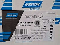 5 doos a 10 stuks lamellenschijf norton, 125x22,23mm | 36 - afbeelding 4 van  4