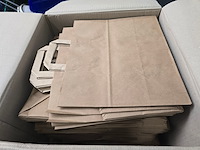 5 dozen x 250 papierentas uni blanco, bruin - afbeelding 2 van  5
