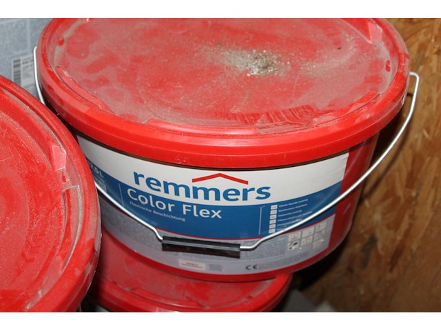 5 emmers fix 10s schomburg en zes emmers colorflex remmers op pallet. - afbeelding 3 van  3