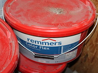 5 emmers fix 10s schomburg en zes emmers colorflex remmers op pallet. - afbeelding 3 van  3