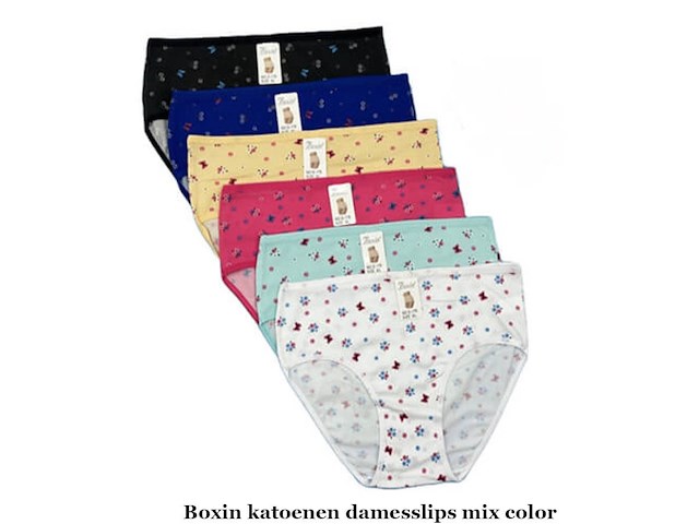 5 ex. boxin katoenen damesslips maat 4xl (doos o) - afbeelding 3 van  3