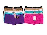 5 ex. mb lage microfiber dames boxers huid/wit maat s/m (doos o) - afbeelding 1 van  3