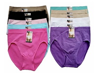 5 ex. mb microfiber dames slips 3x licht / 2x donker huidskleur 3xl (doos o) - afbeelding 1 van  3