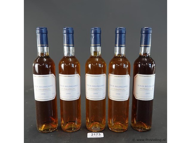 5 flessen tour bélingard monbazillac 1995 - afbeelding 1 van  5