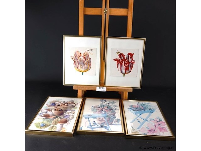 5 ingelijste drukken - afbeelding 1 van  5