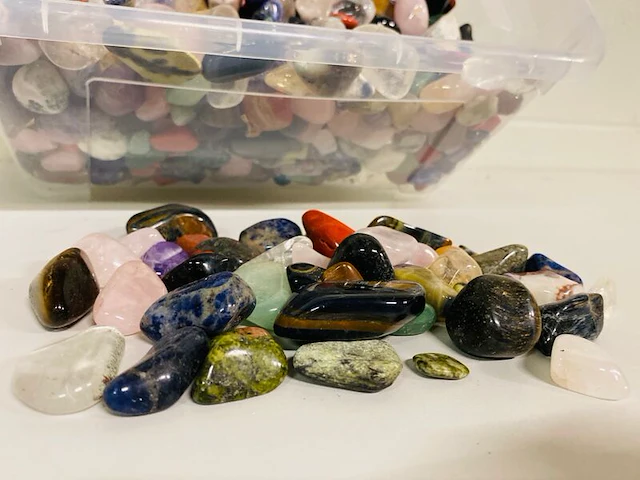 5 kilo trommelstenen luxe mix - afbeelding 2 van  5