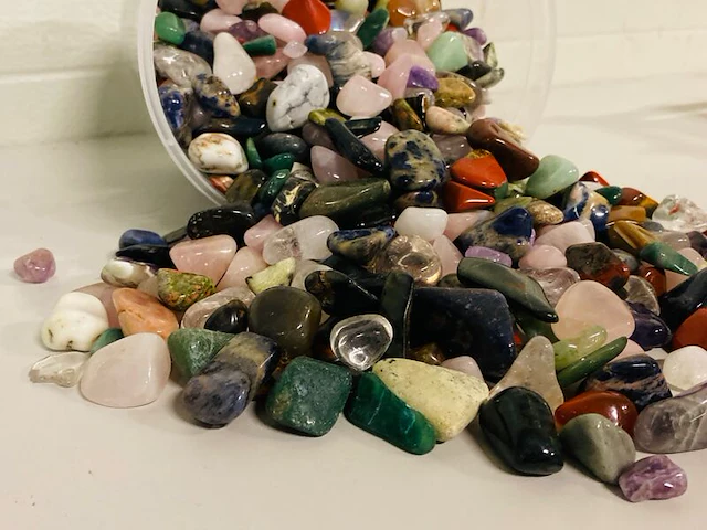 5 kilo trommelstenen luxe mix - afbeelding 2 van  5