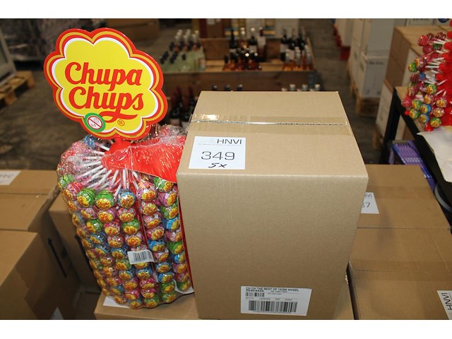 5 lolly's torens chupa chups. 5x 200 stuks. - afbeelding 1 van  2